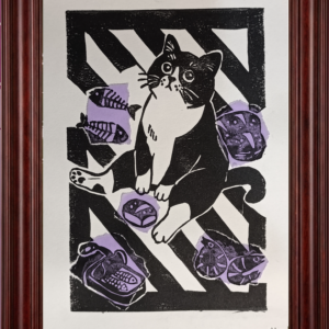 Hand-Pulled Print - Food Thief
