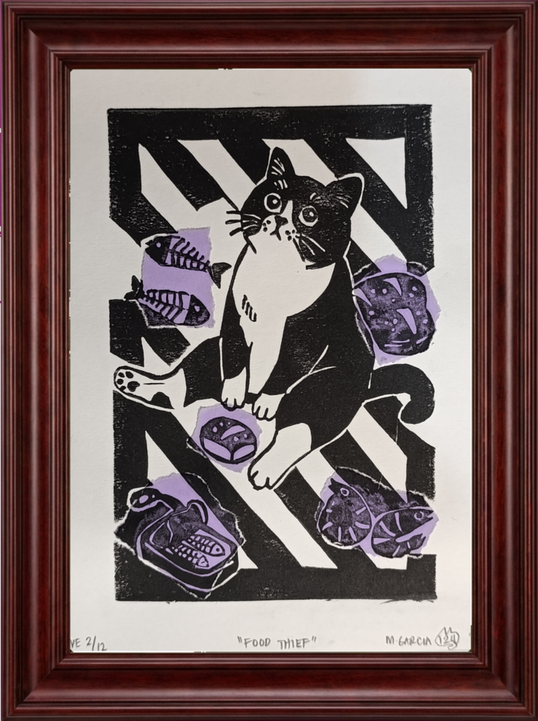 Hand-Pulled Print - Food Thief