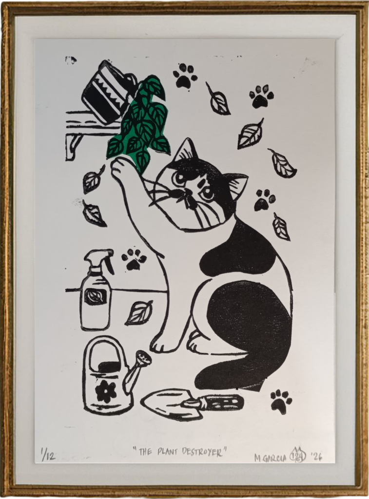 Hand-Pulled Print - The Plant Destroyer