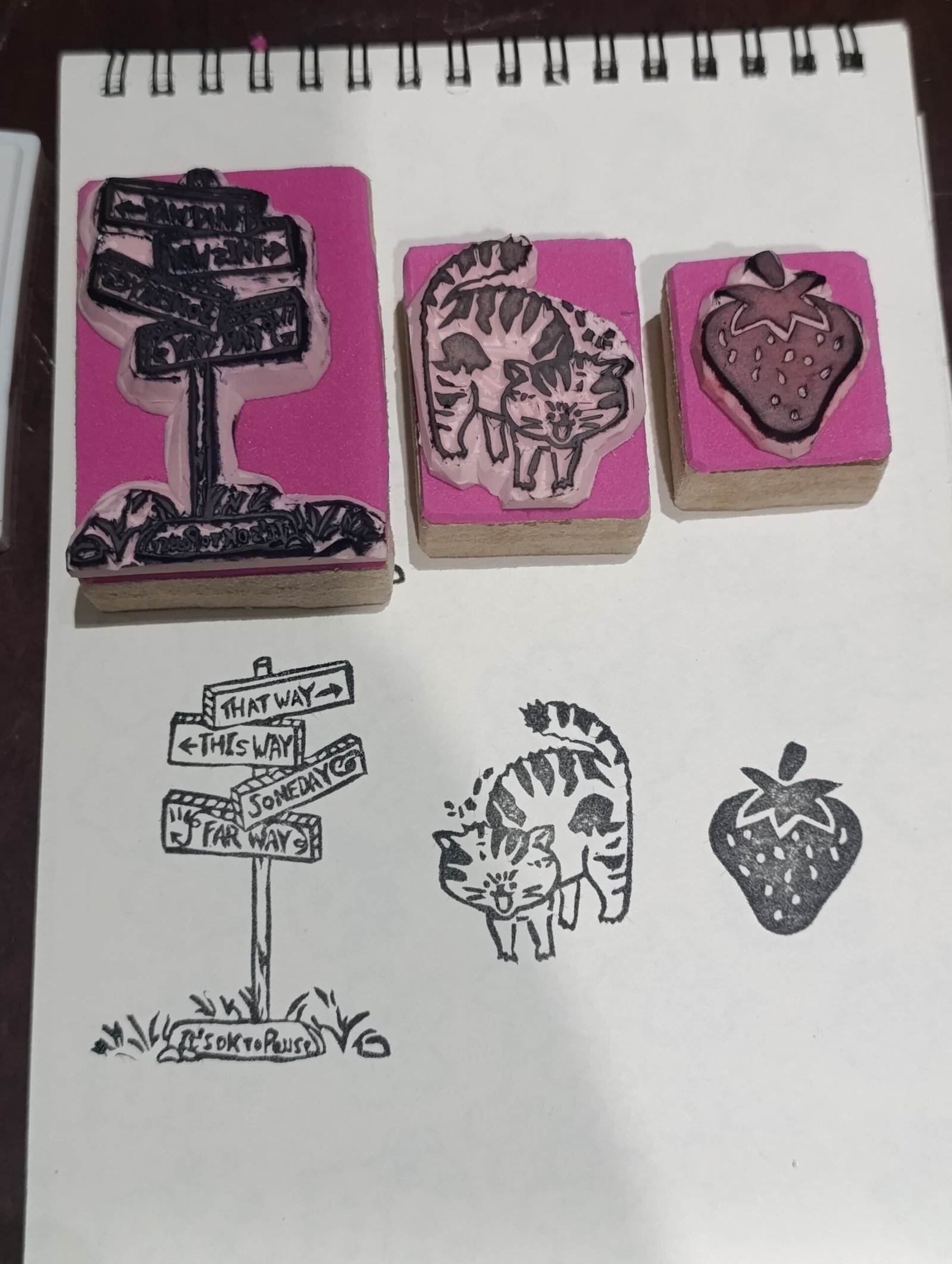 Custom Hand-Carved Stamp - Image 2