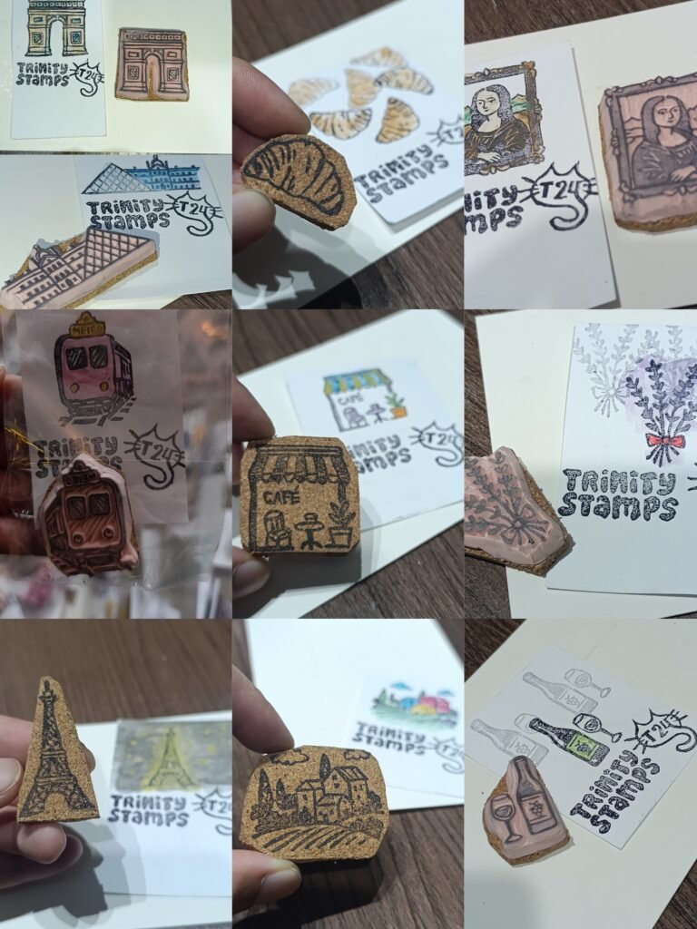 Hand-Carved Stamps - Trinity Journeys - France