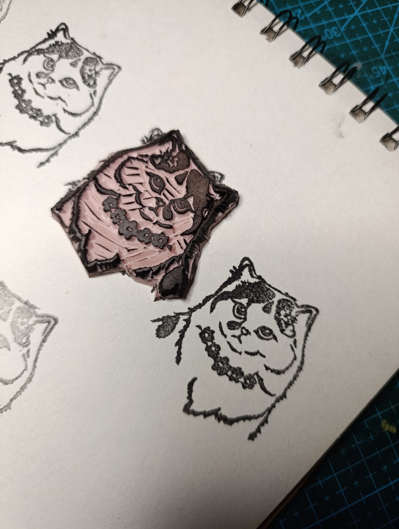 Custom Hand-Carved Stamp - Image 5