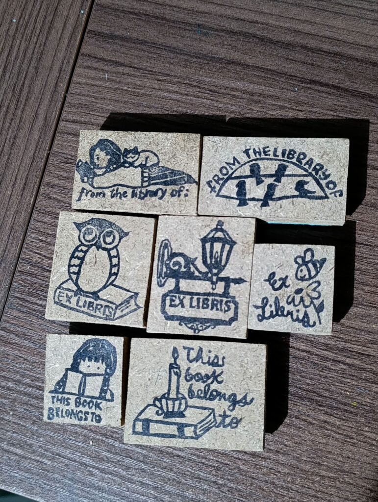 Hand-Carved Stamps - Book Lovers