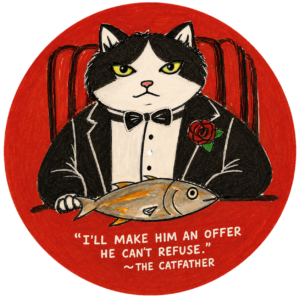 Waterproof Stickers (Single Die Cut) - The Purr-petrators Series