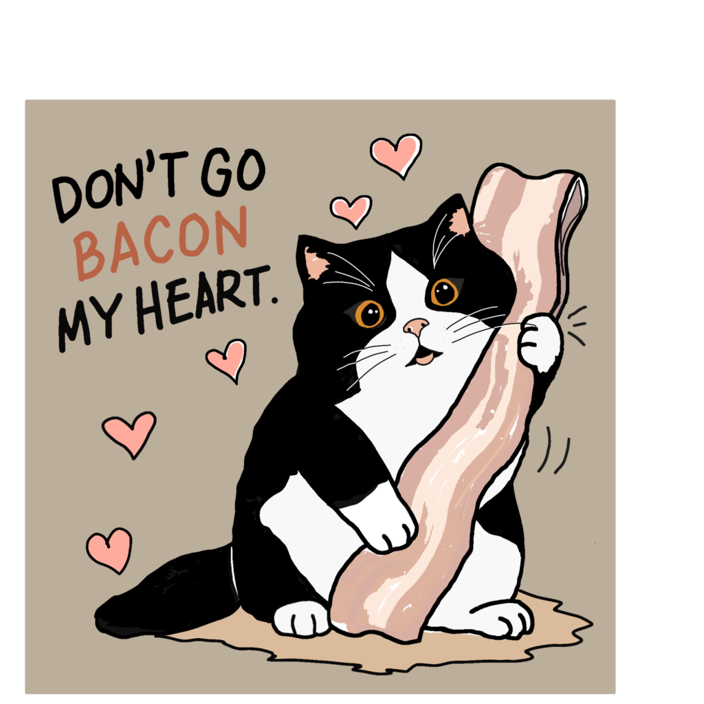 Waterproof Stickers (Single Die Cut) - Purr-fectly Pun-ny! Series